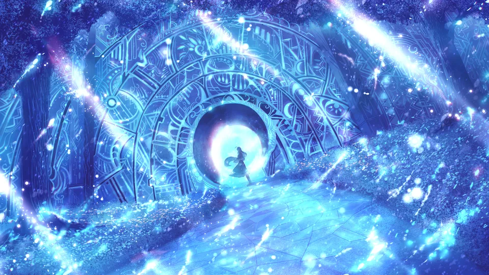 anime girls · sunlight · water · Bou Nin