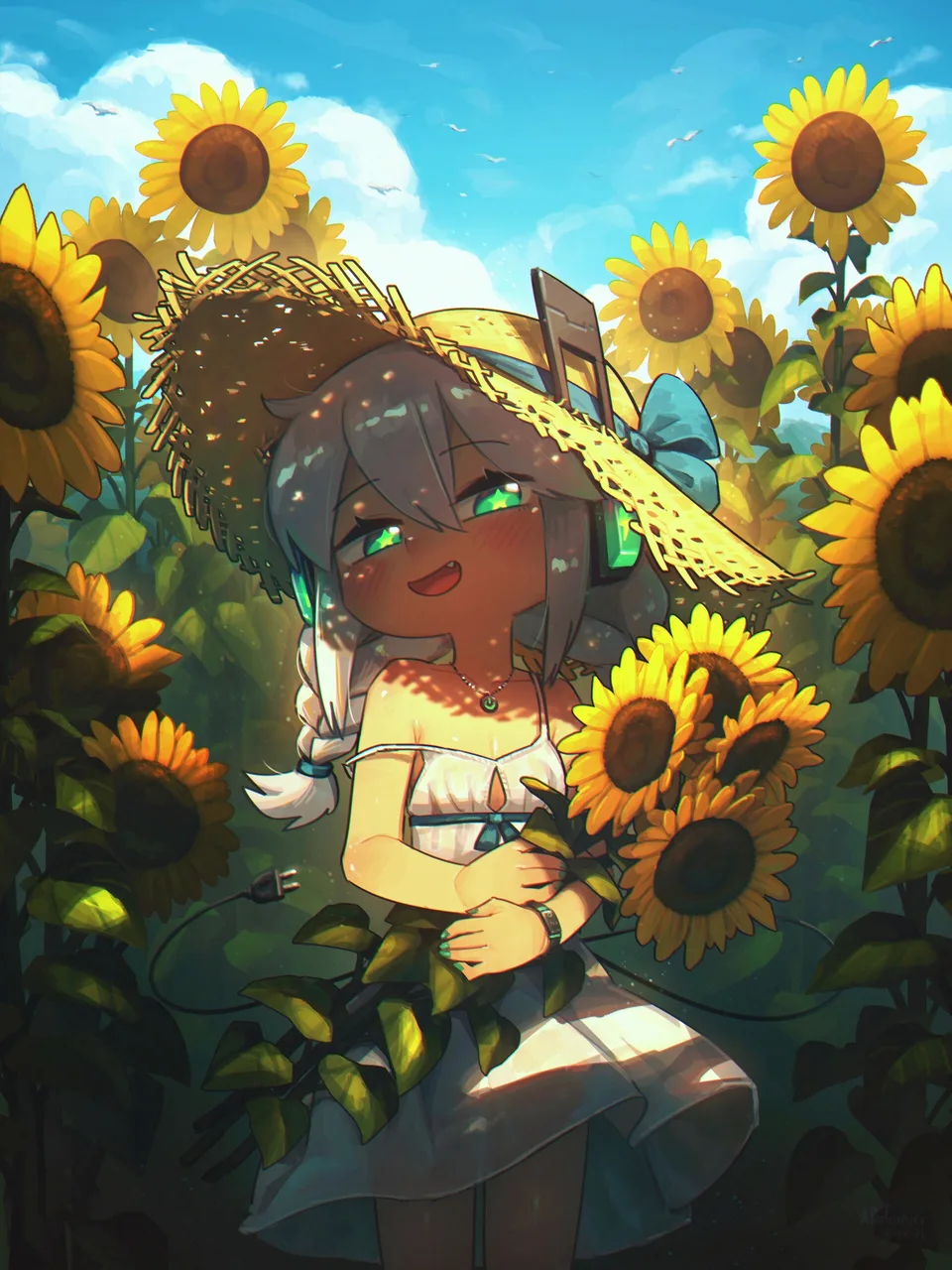 Porforever · original characters · women · white hair