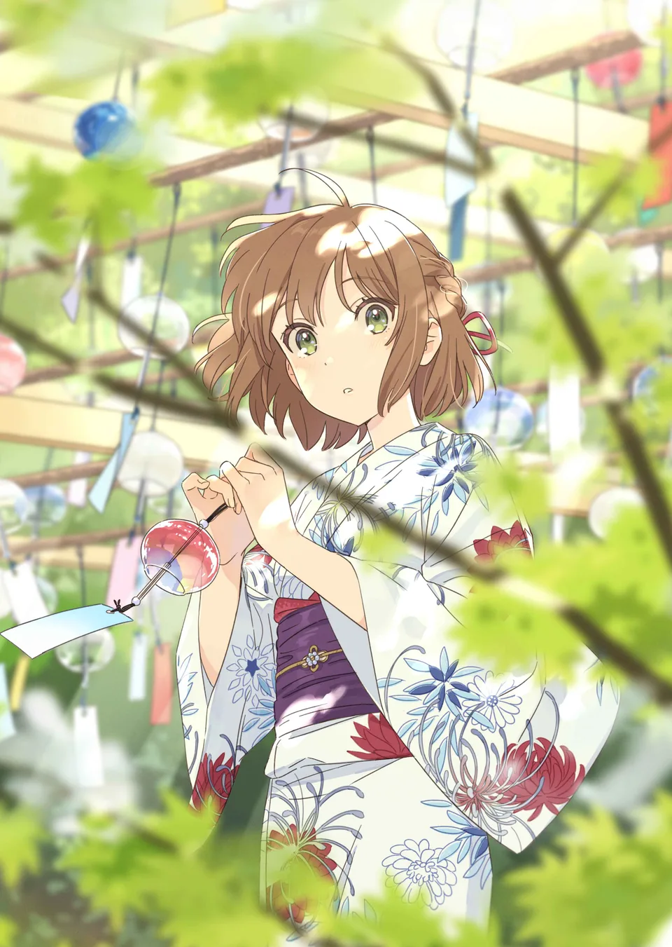 Issindotai · anime girls · plants · trees
