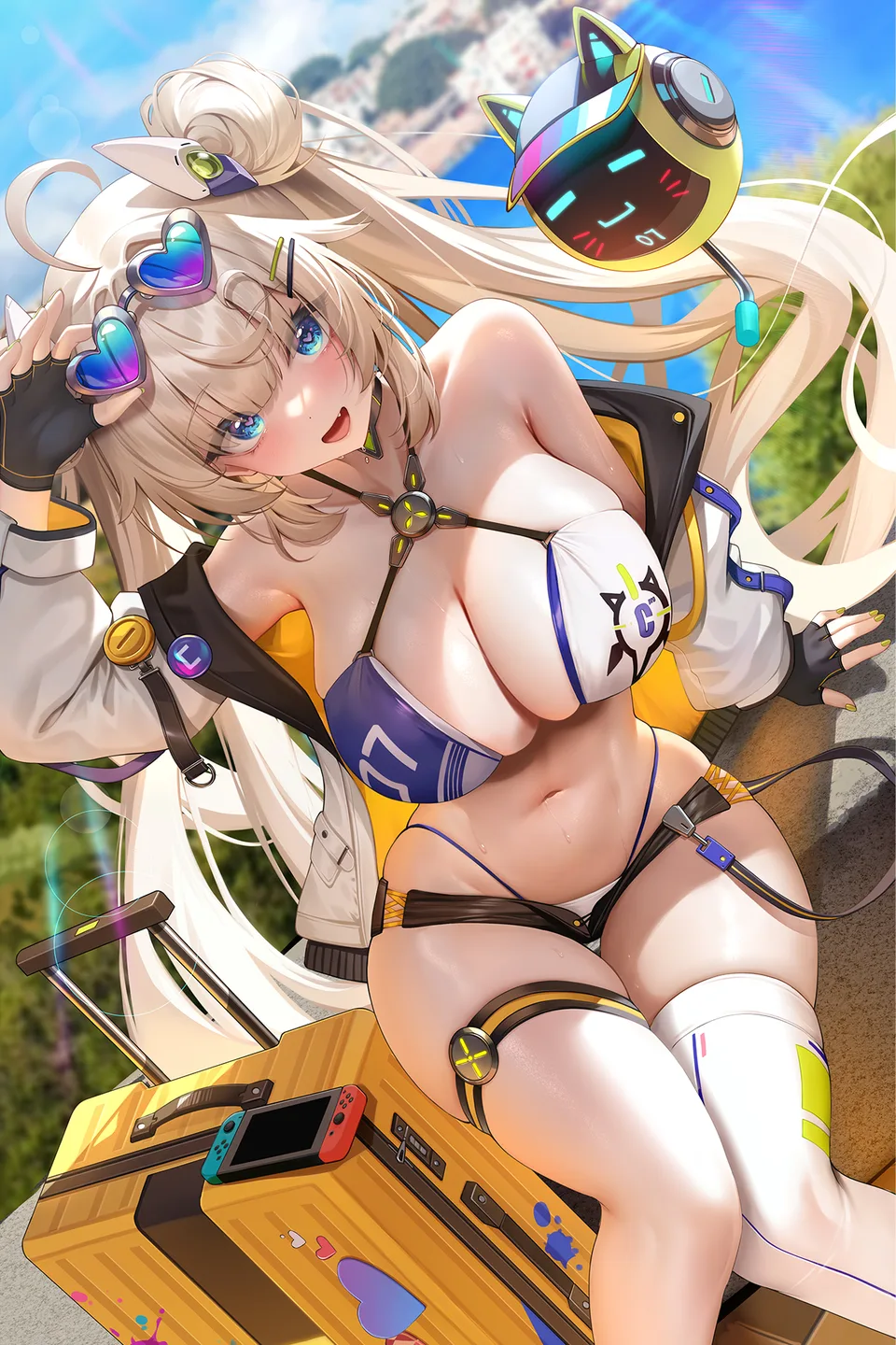 MeIoN · anime · anime girls · cleavage
