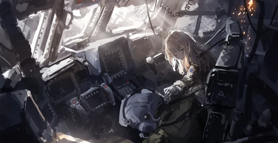 crash · aircraft · broken · long hair