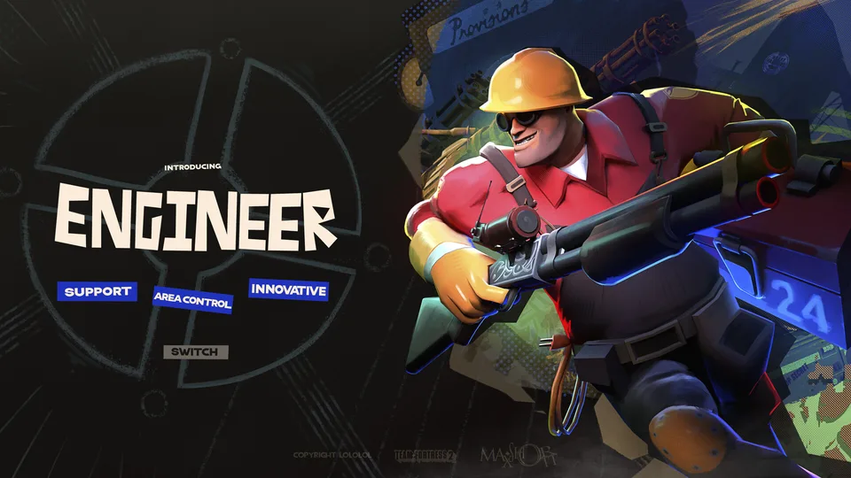 Max Shortt · Team Fortress 2 · Deadlock · video game art