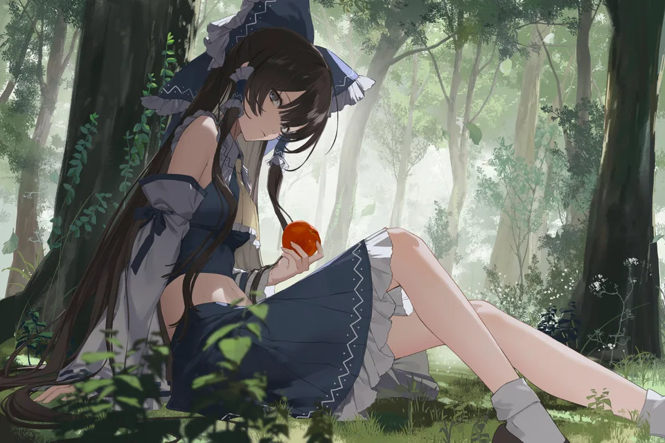 Touhou · Hakurei Reimu · anime girls · white socks