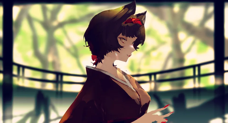 original characters · fox girl · digital art · illustration