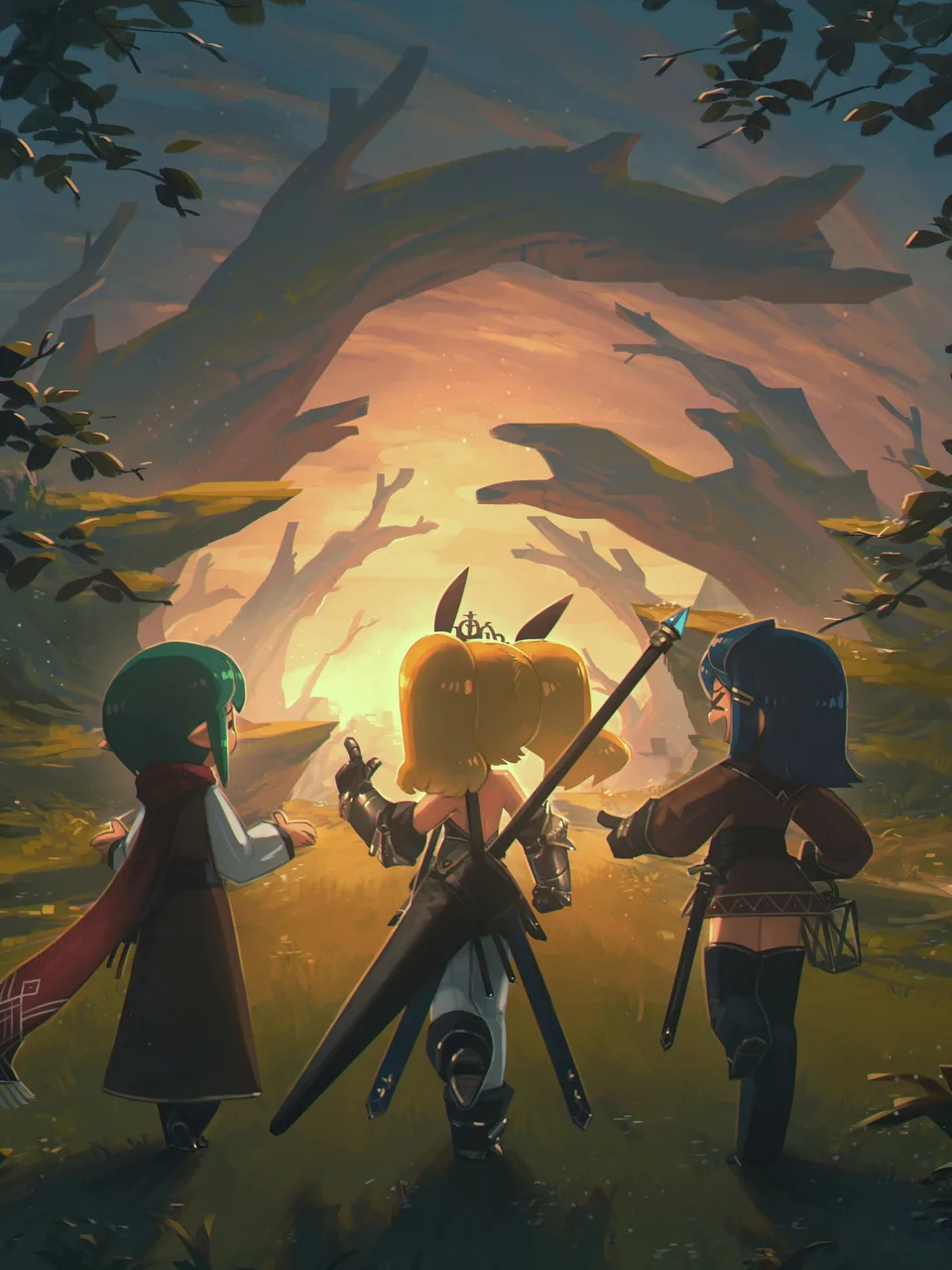 Porforever · original characters · fantasy art · plants