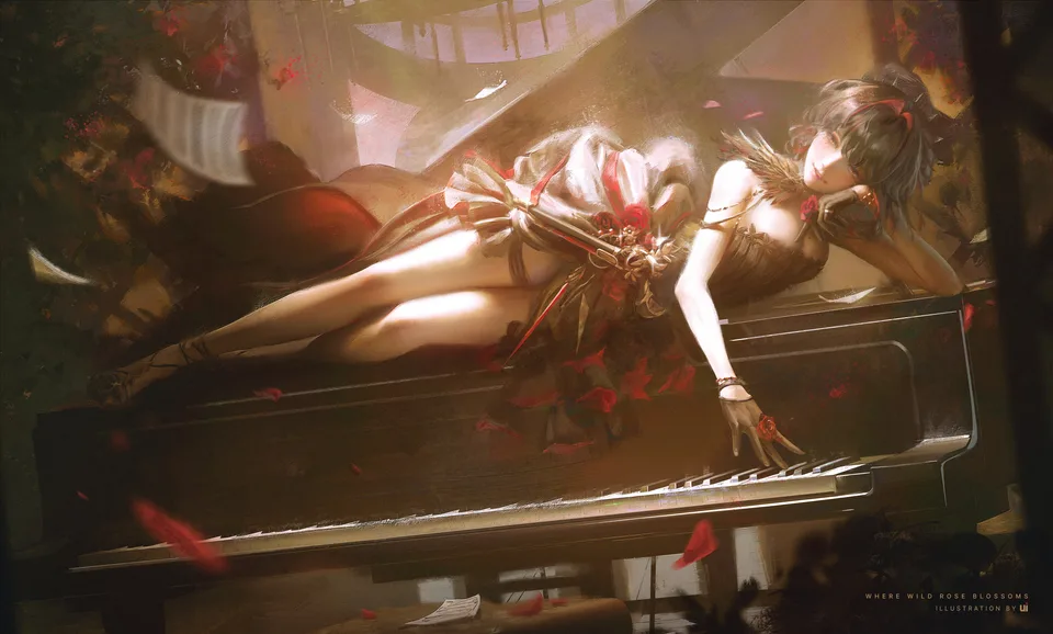 Ui_uiiiiiiiii · Silver Palace · anime girls · lying down