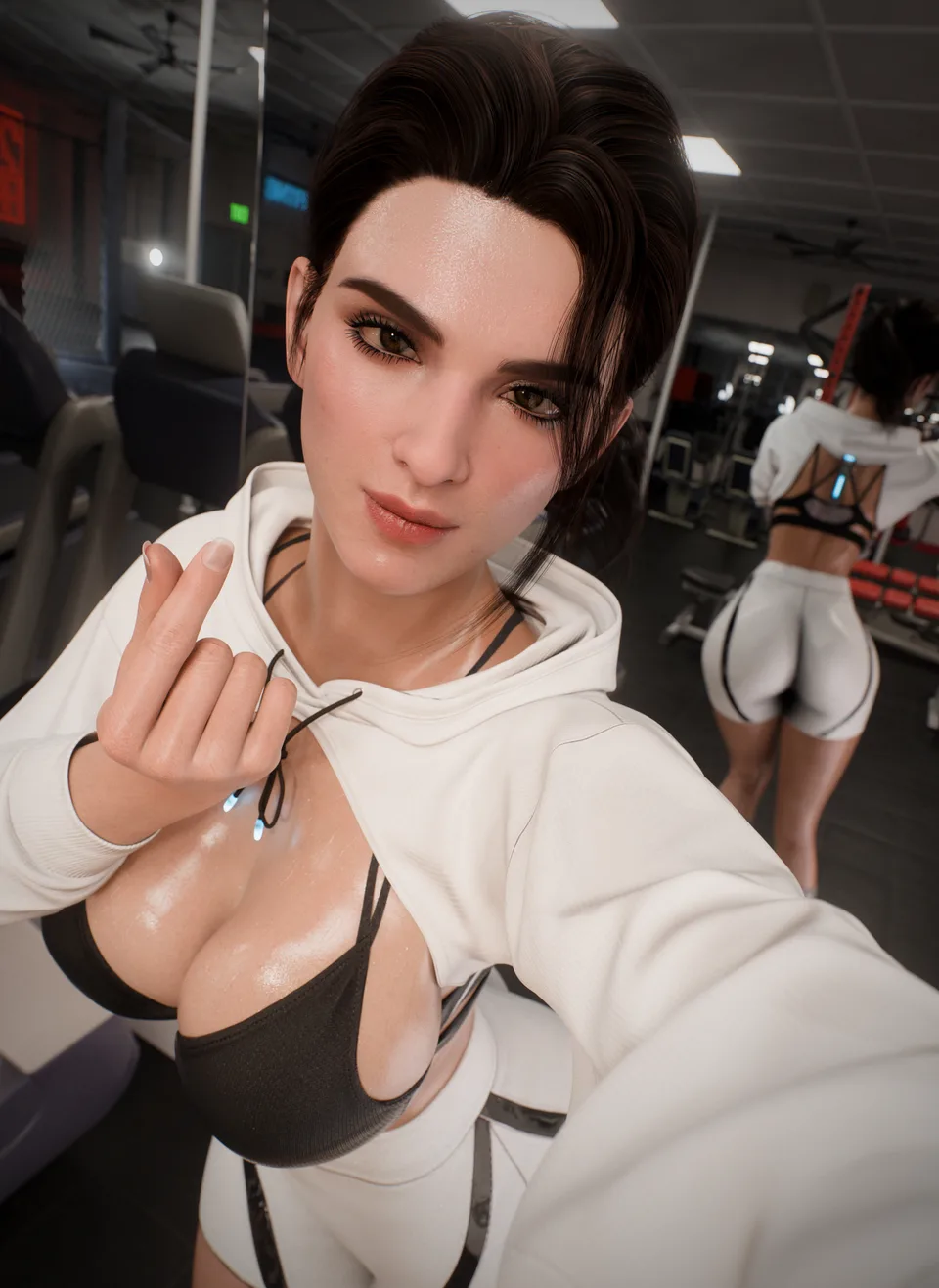 Hailey (The First Descendant) · The First Descendant · video game characters · heart hands