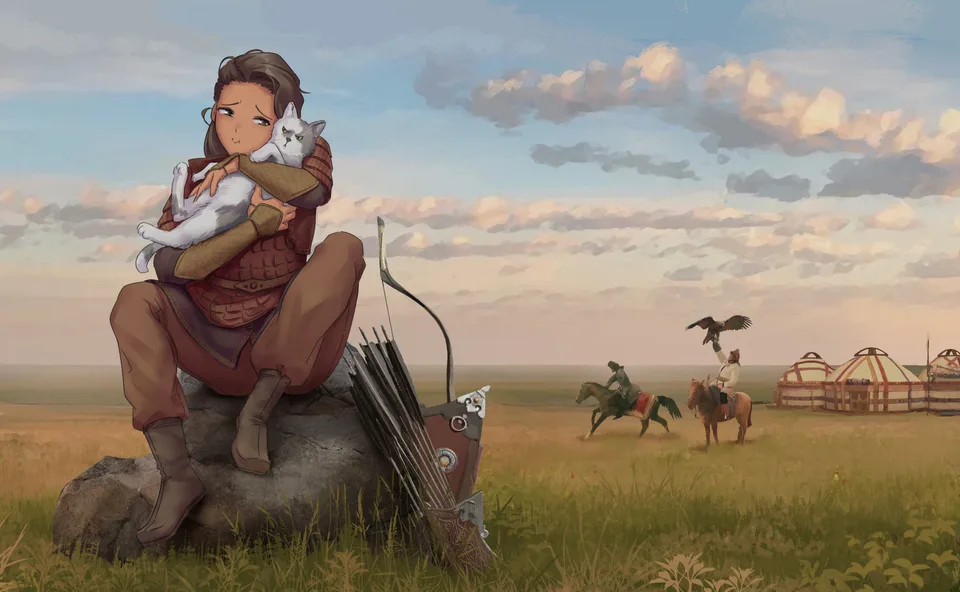 IskanderednaksI · original characters · women · sky