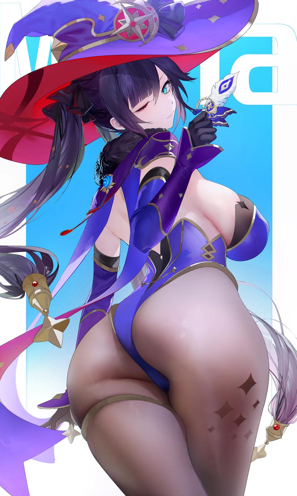 Omone Hokoma Agm · Mona (Genshin Impact) · Genshin Impact · sideboob