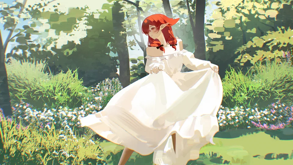 original characters · digital art · illustration · dress