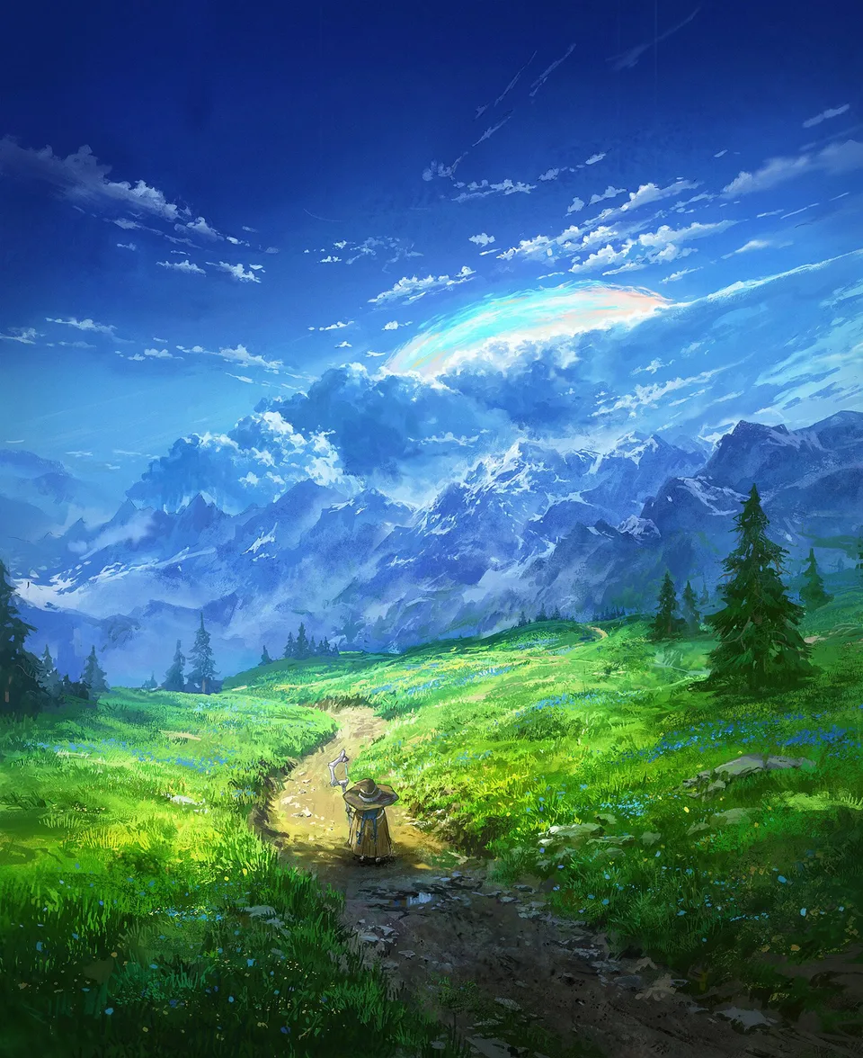 Cycle Circle · ArtStation · sky · clouds