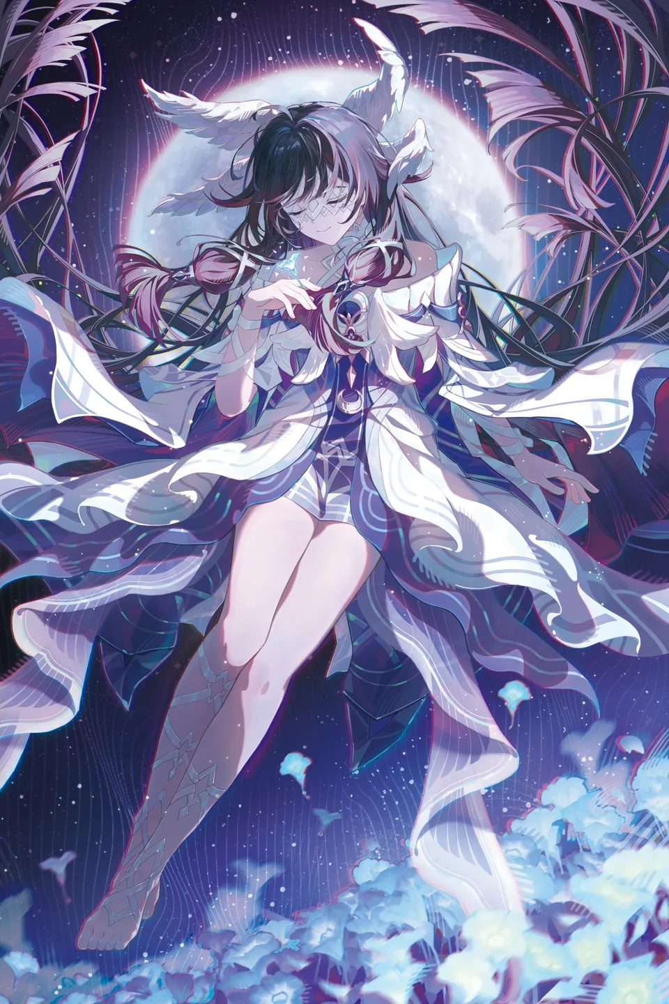 Genshin Impact · Columbina (Genshin Impact) · XiaoHongShu · flowers