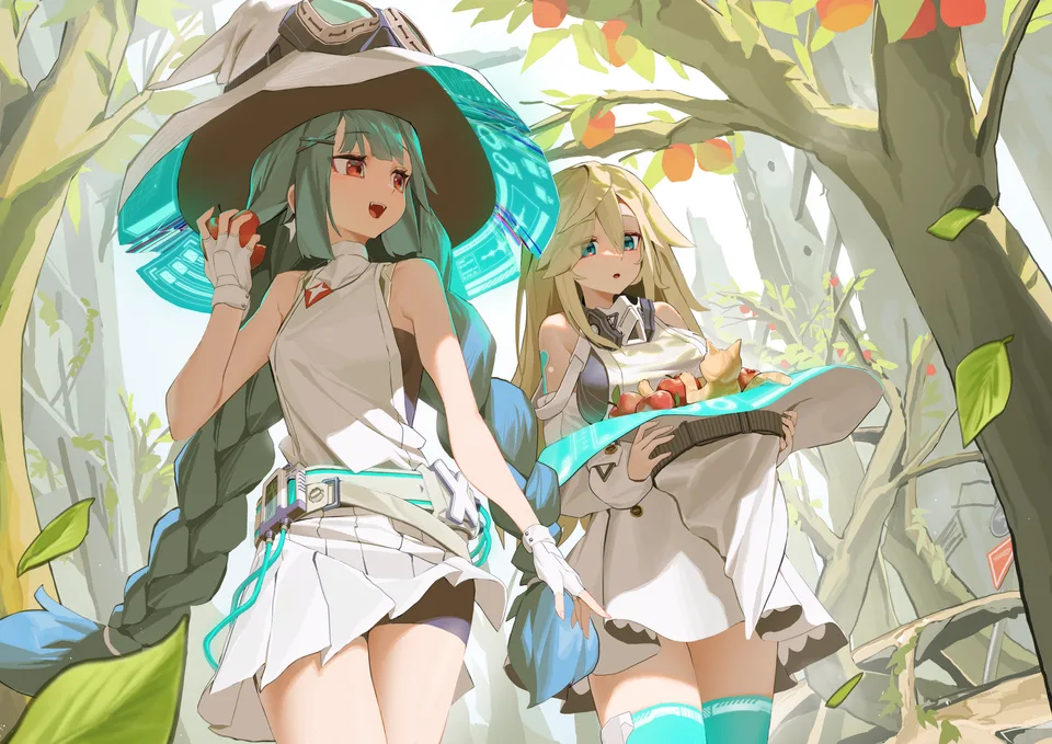 hhhoya99 · original characters · anime girls · plants
