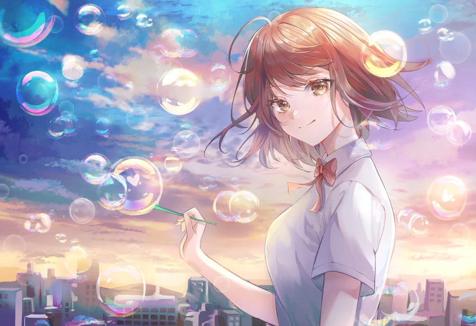 sky · baubles · school uniform · Datsha