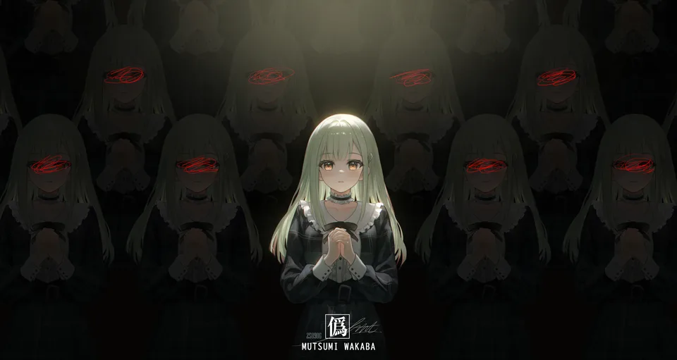 Liht · Wakaba Mutsumi · anime girls · standing