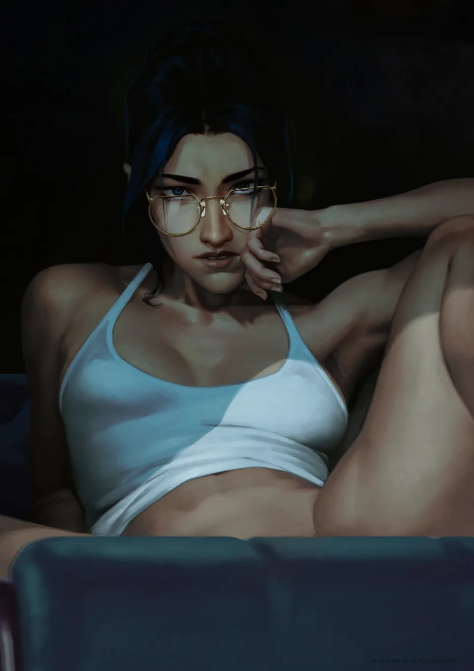 Arcane (League of Legends) · Caitlyn (Arcane) · thirstastic · glasses