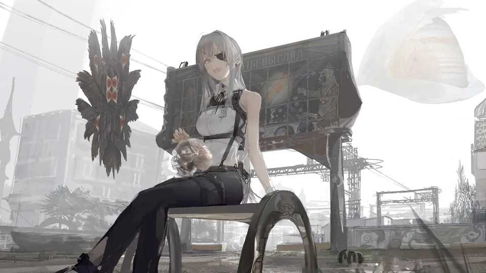 eyepatches · PainDude _ · anime girls · arm support