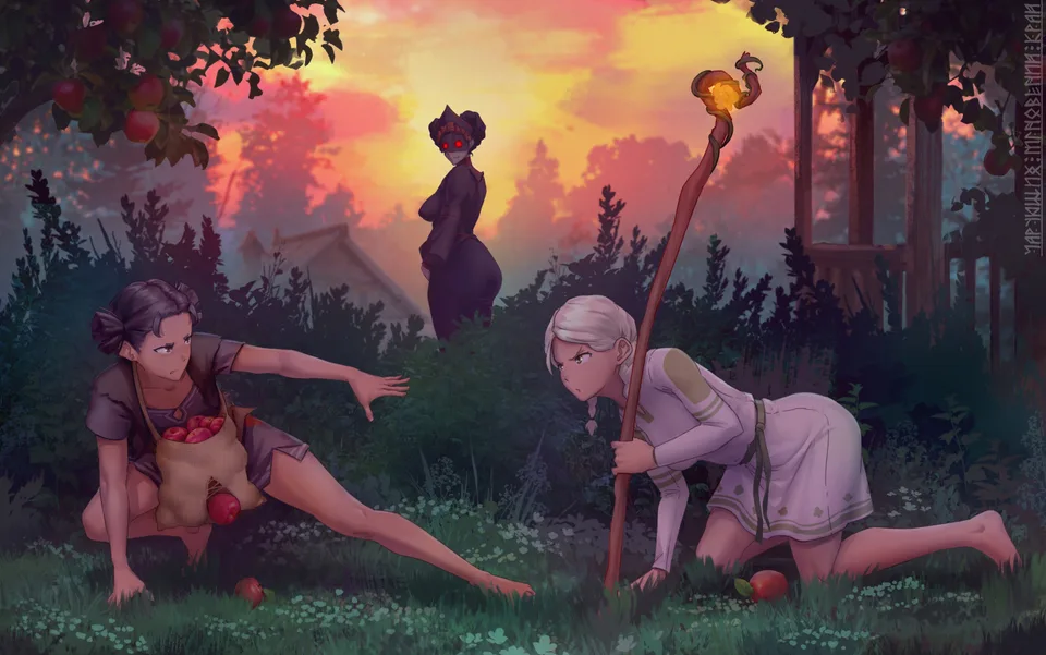 IskanderednaksI · original characters · women · sky
