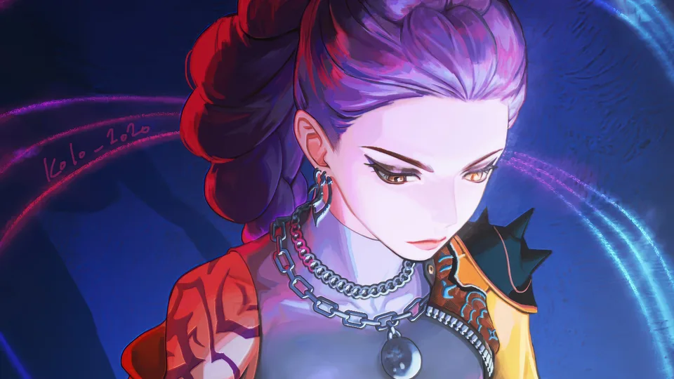 KPop Demon Hunters · Rumi (KPop Demon Hunters) · purple hair · yellow jacket