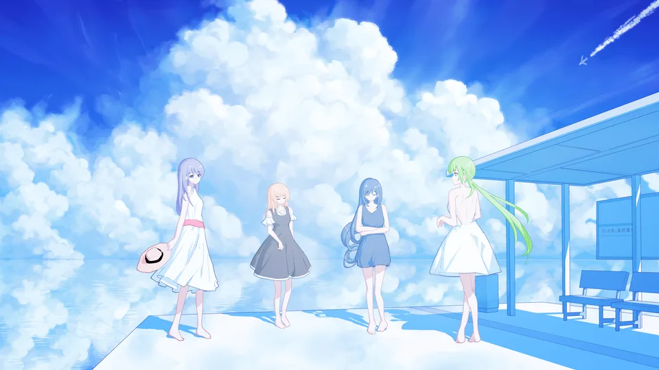 Shirayuki (artist) · sky · clouds · sea