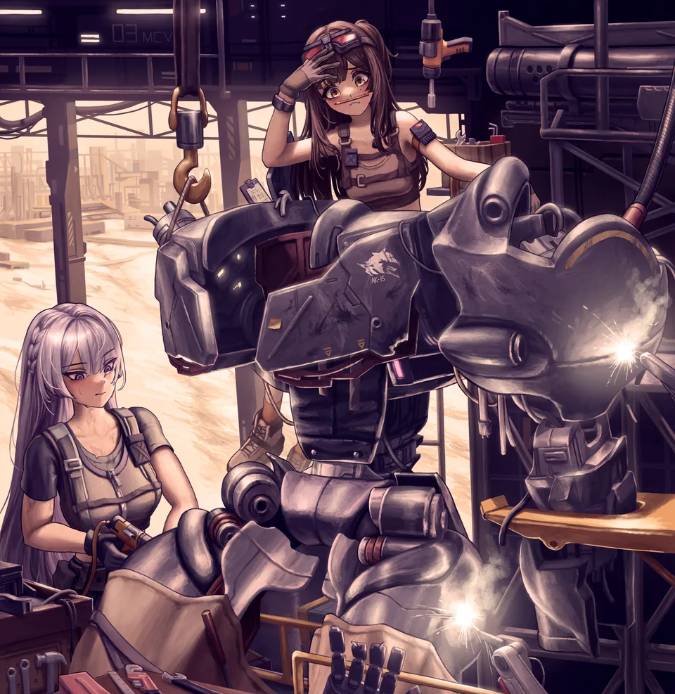 Girls Frontline 2 · AK-15 (Girls Frontline) · S99G · two women