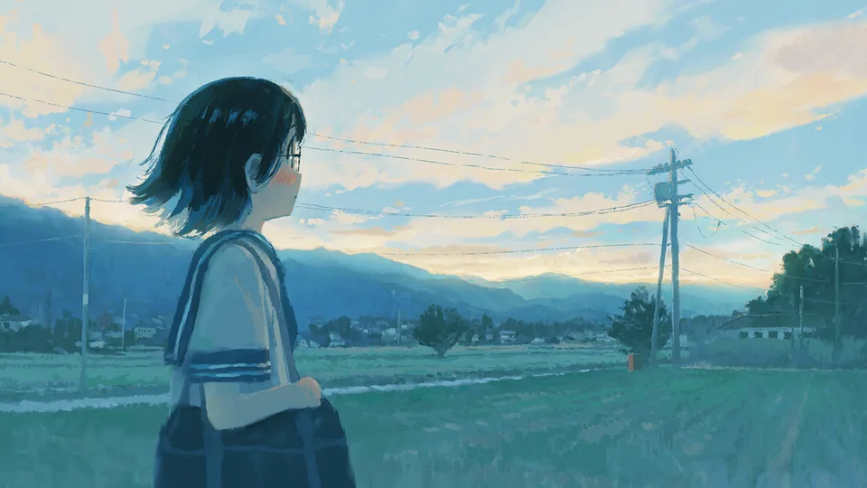fjsmu · glasses · black hair · schoolgirl