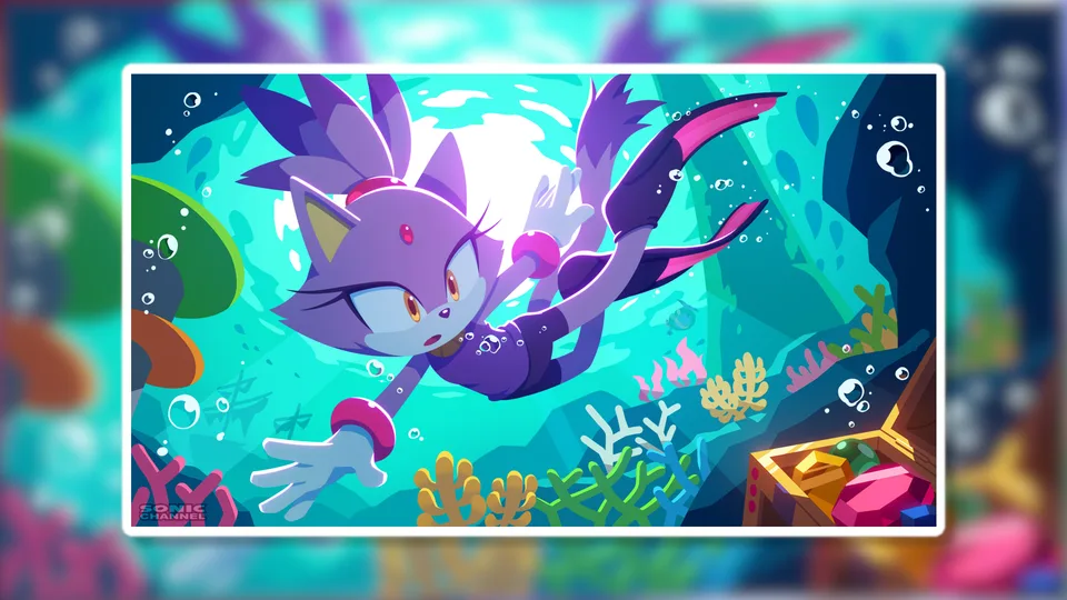 Blaze the Cat · Sonic (series) · Sonic Channel · swim fins