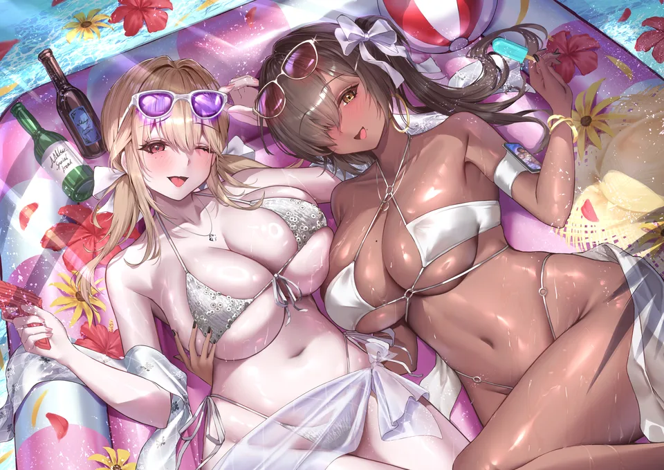 Nikke: The Goddess of Victory · Tia (Nikke Goddess of Victory) · Naga (Nikke) · swimwear