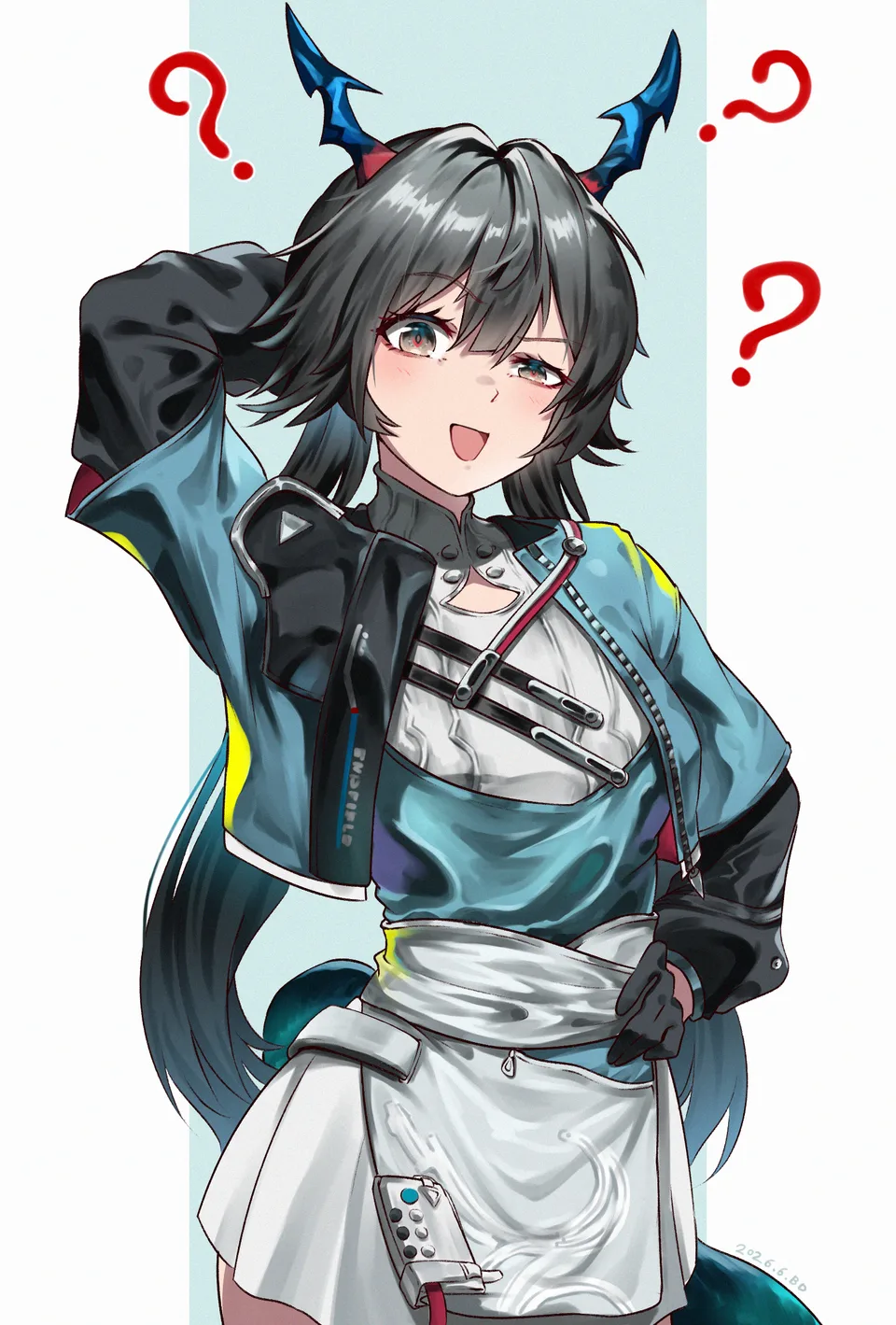 black hair · dragon · Chen Qianyu (Arknights) · Arknights