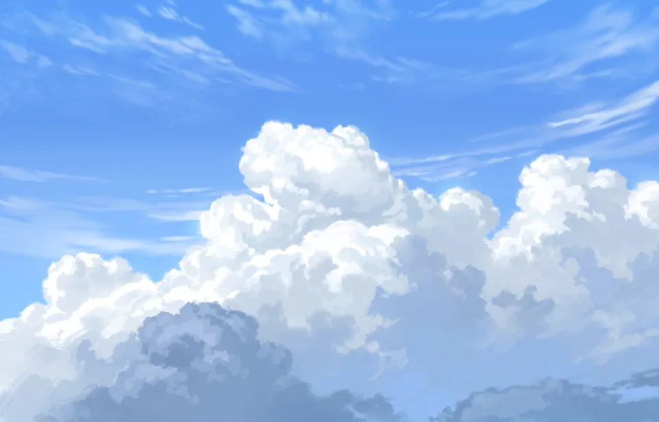 Karasu100 · sky · clouds · simple background