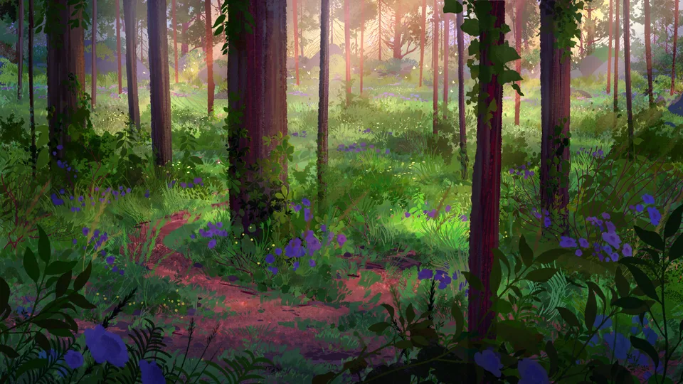 Gavin O'Donnell · ArtStation · plants · trees