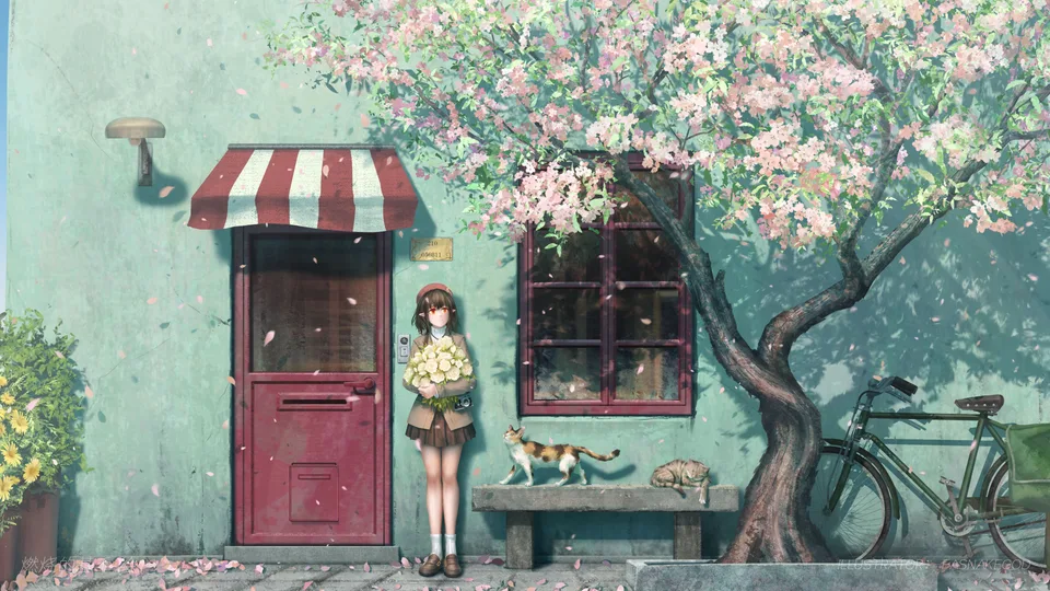 Fasnakegod · illustration · scenery · spring