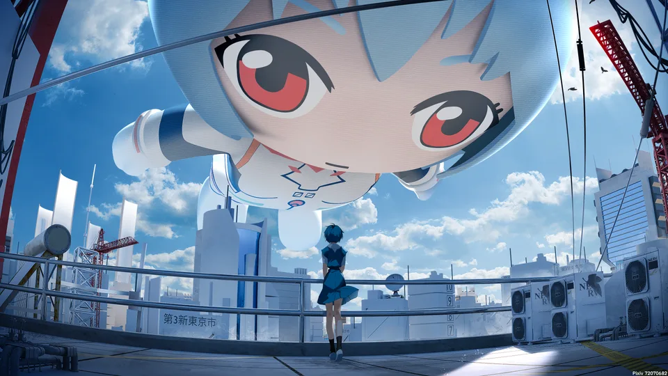 Neon Genesis Evangelion · Ayanami Rei · standing · anime girls