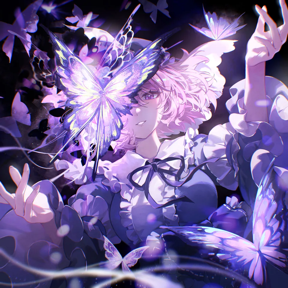 kyusoukyu · Touhou · Saigyouji Yuyuko · anime girls