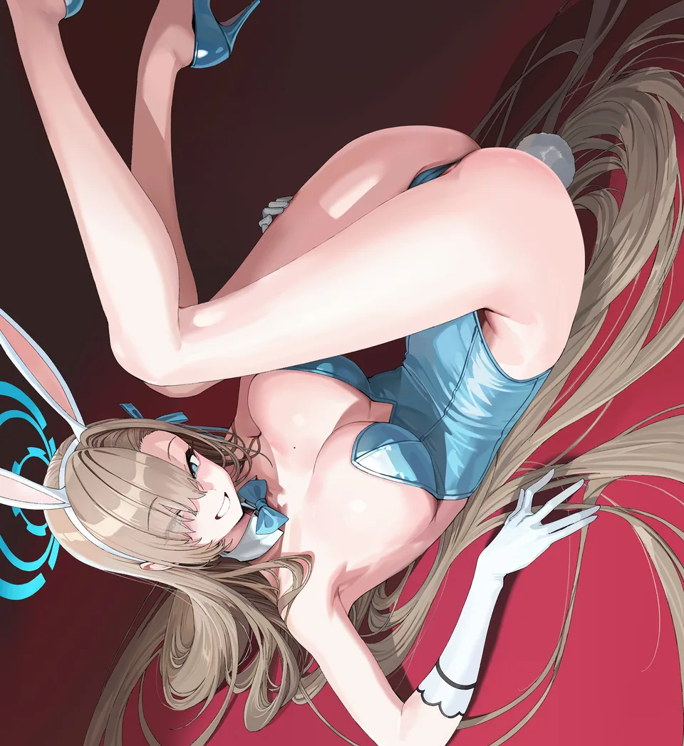 Blue Archive · blue leotard · Asuna Ichinose · blue eyes