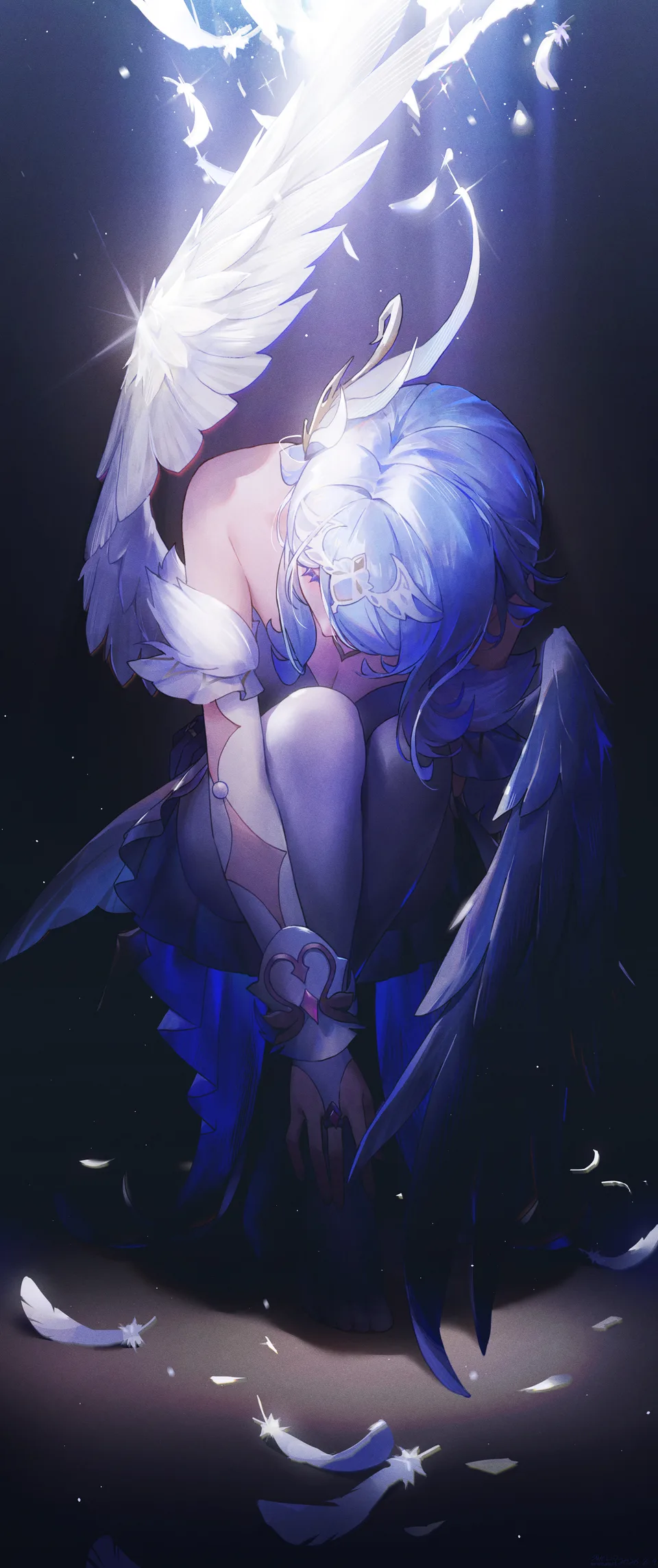 Odette (Genshin Impact) · Genshin Impact · SWKL:D · simple background
