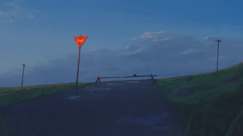 mmA1r · road · digital art · artwork