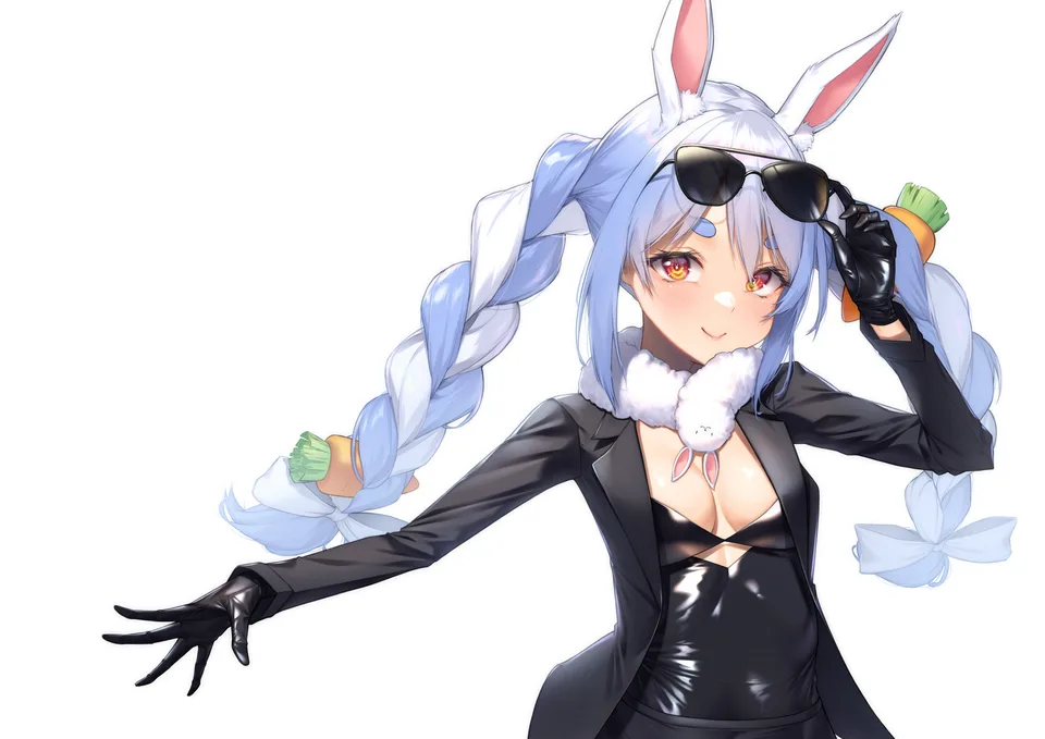 Silver Tokki · Hololive · Usada Pekora · bunny ears
