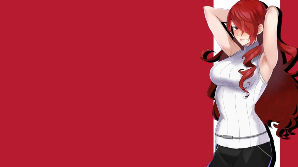 armpits · red · white · simple background