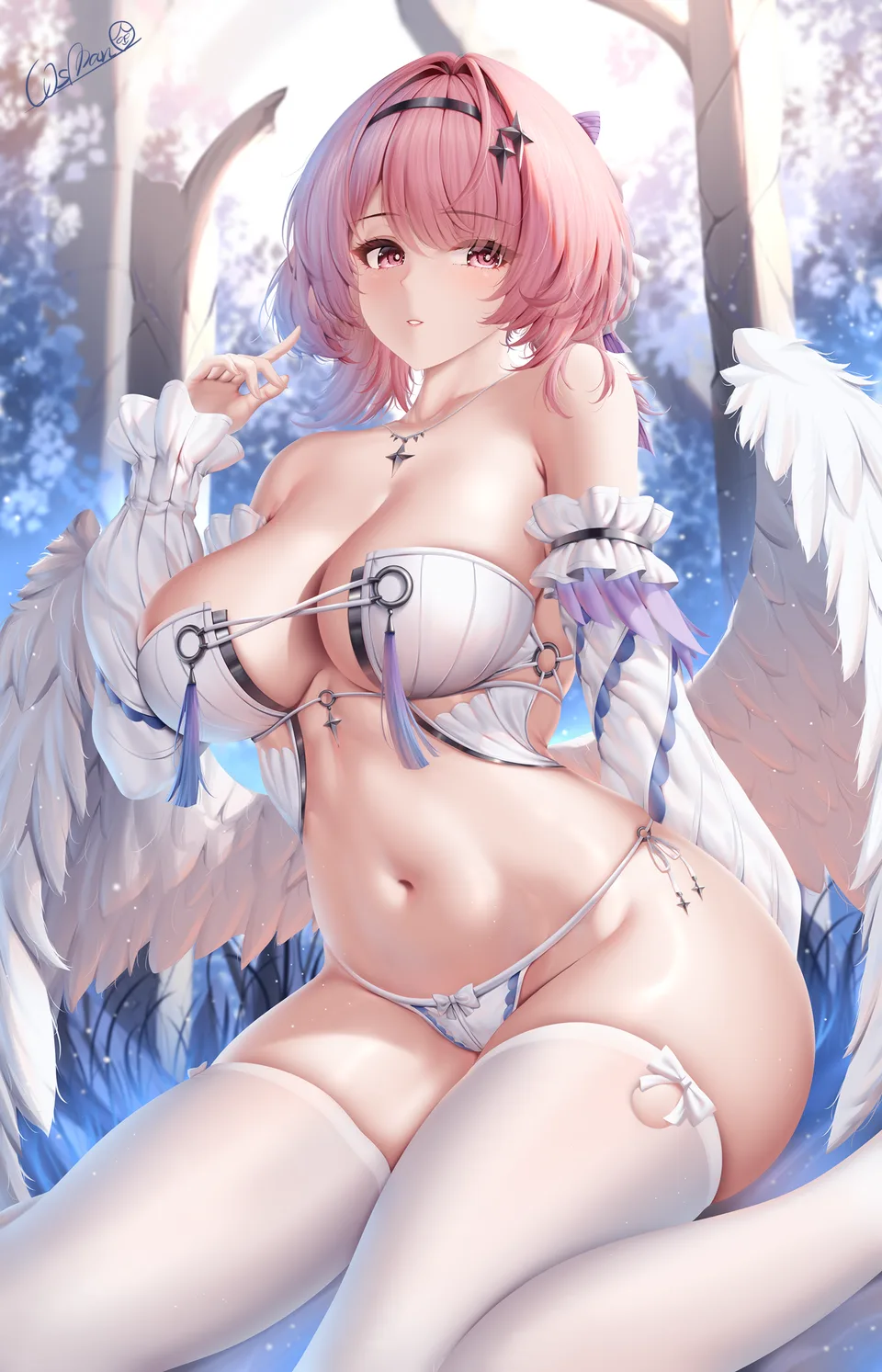 WsMan · Zenless Zone Zero · cleavage · big boobs