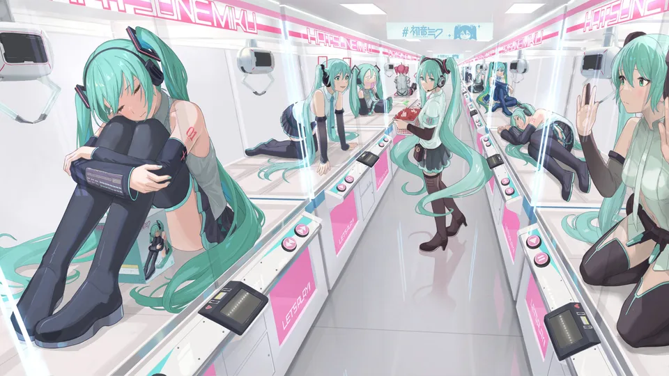 tadanotarosuke · Hatsune Miku · Kasane Teto · twintails