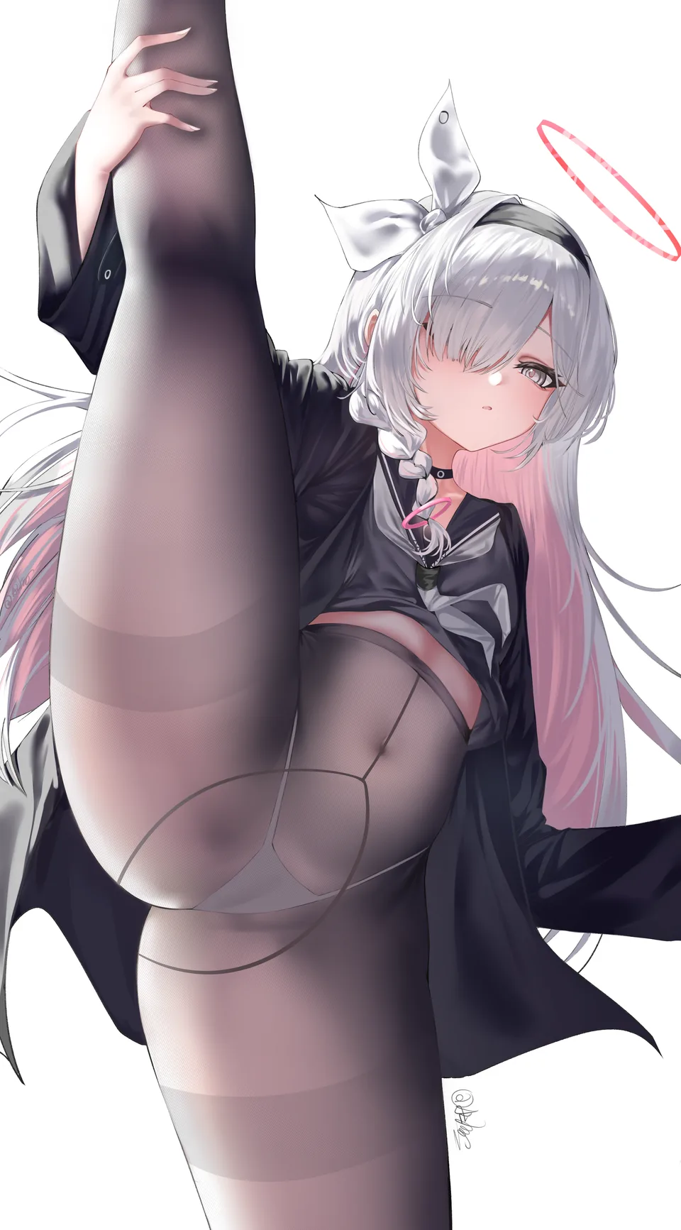 Plana (Blue Archive) · halo · video game girls · long hair
