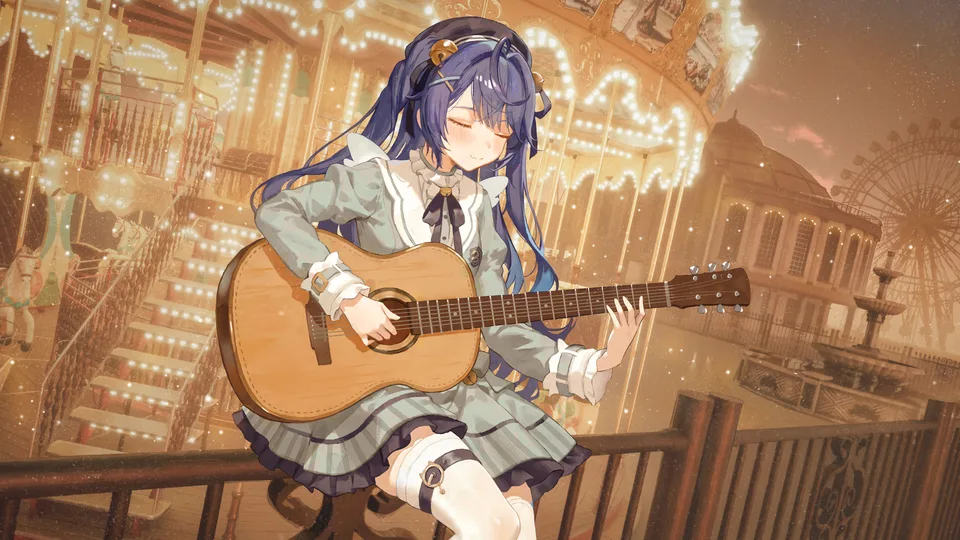 ikki0773 · Virtual Youtuber · Amamiya Kokoro · sitting