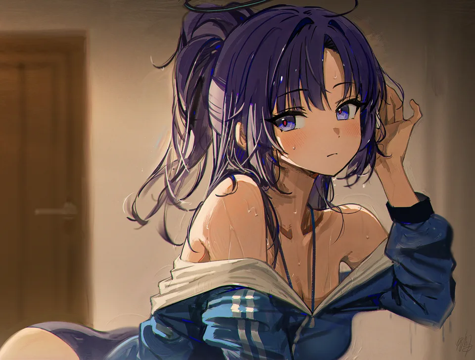 Hidulume · Blue Archive · Hayase Yuuka · anime girls