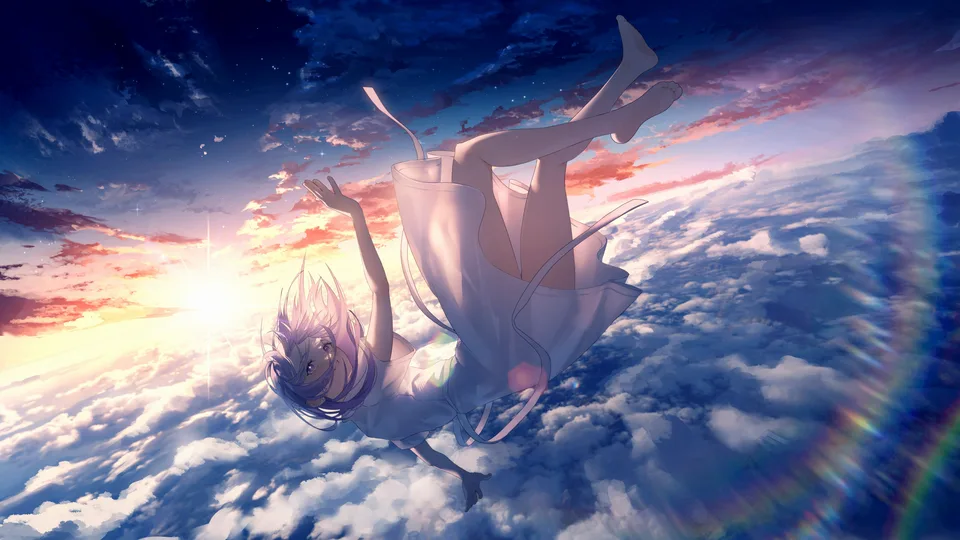 Shiho (Utaite) · long hair · anime girls · one arm up