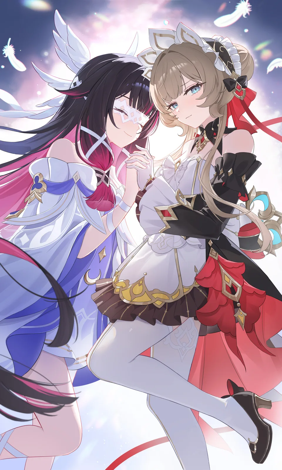 varlyn_art · Genshin Impact · Sandrone (Genshin Impact) · Columbina (Genshin Impact)