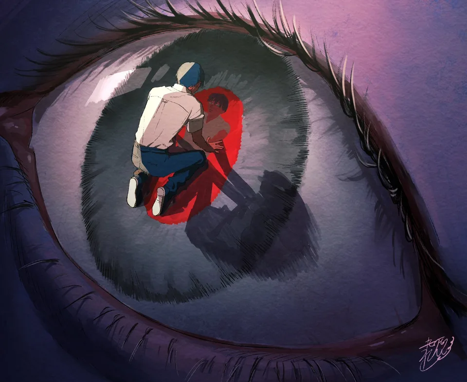 The Summer Hikaru Died · eyes · anime boys · two men