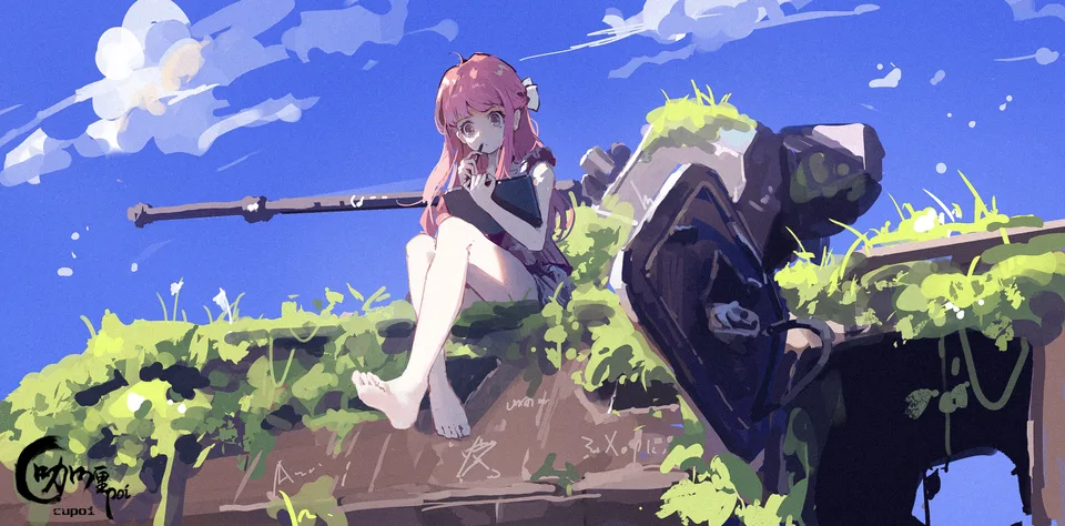 Cupoi · Pixiv · sky · clouds