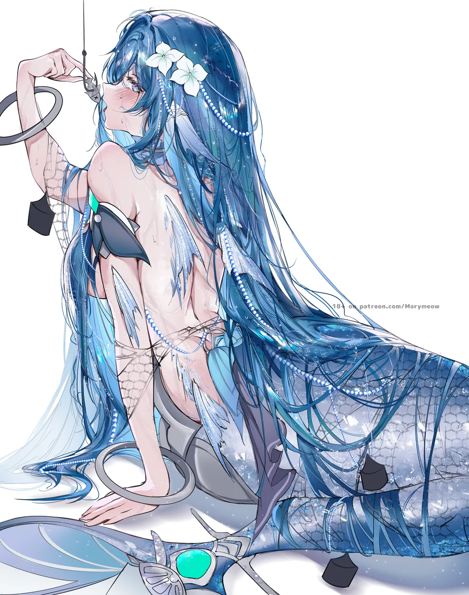 Genshin Impact · Vodyanitsa (Genshin Impact) · topless · sideboob