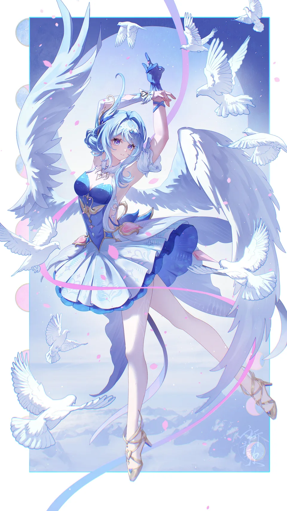 Genshin Impact · Odette (Genshin Impact) · aqinorz · portrait display